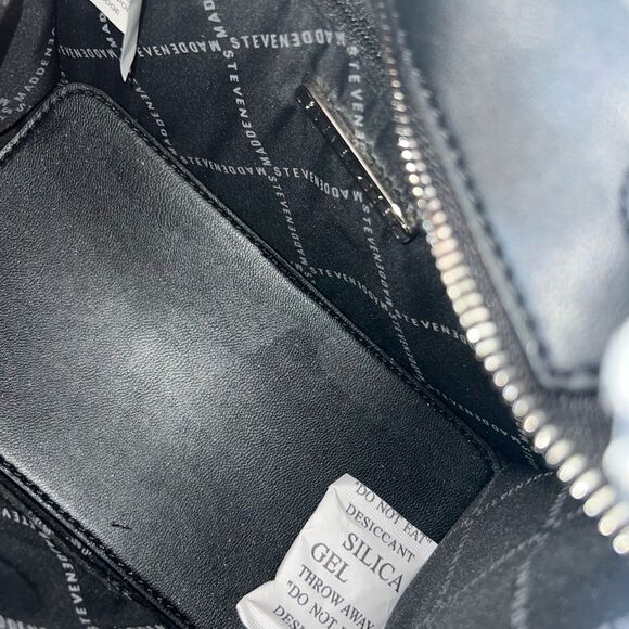 Steve Madden BNIKO-D Denim Tote Crossbody Bag - Blue/Black - NEW!! - Picture 10 of 15